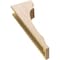 Ekena Millwork 5"W x 10"D x 30"H Thin Hughes Rough Cedar Woodgrain TimberThane Corbel, Primed Tan CORUR05X10X30HUGRCPR - alternate 3